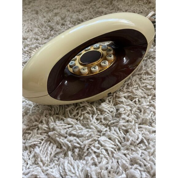 GENIE TELEPHONE 2 Tone push Mid Century Atomic AMERICAN ATC MCM - Picture 9 of 10